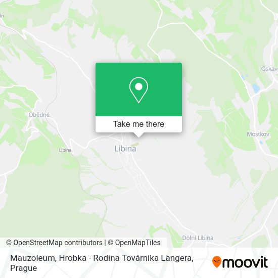 Mauzoleum, Hrobka - Rodina Továrníka Langera map