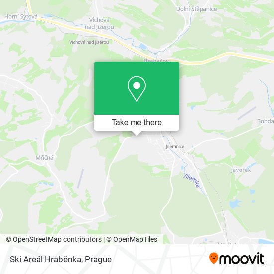 Ski Areál Hraběnka map