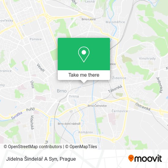 Jídelna Šindelář A Syn map