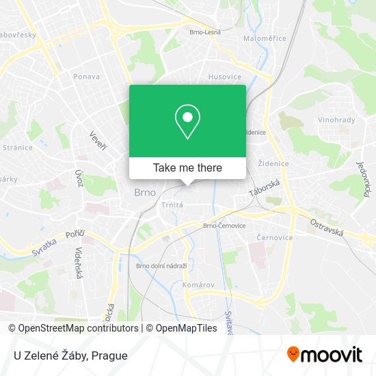 U Zelené Žáby map