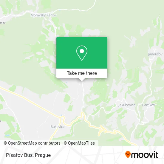 Карта Písařov Bus