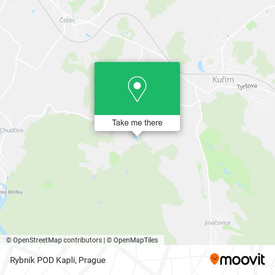 Rybník POD Kaplí map