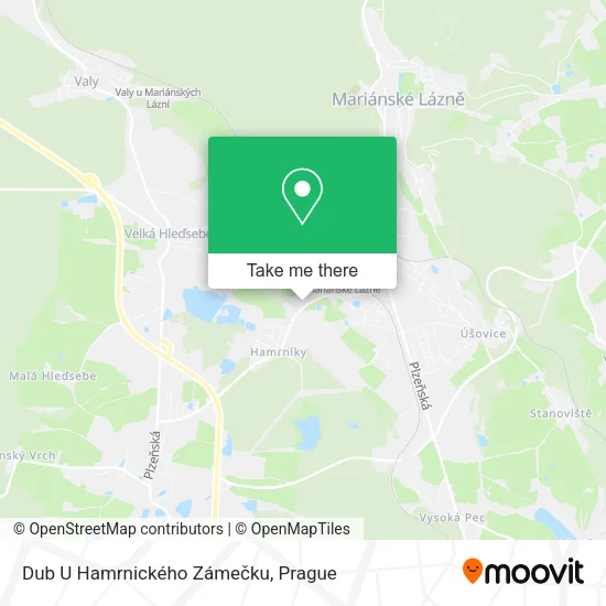 Карта Dub U Hamrnického Zámečku