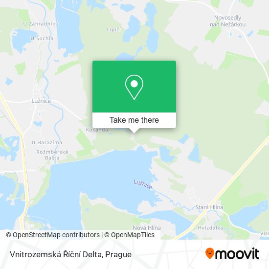 Vnitrozemská Říční Delta map