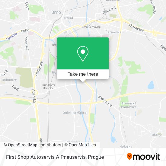 First Shop Autoservis A Pneuservis map
