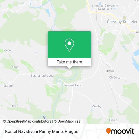 Kostel Navštívení Panny Marie map