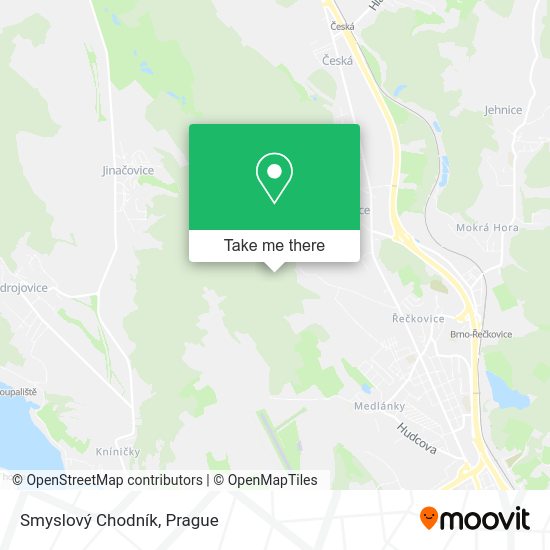 Smyslový Chodník map