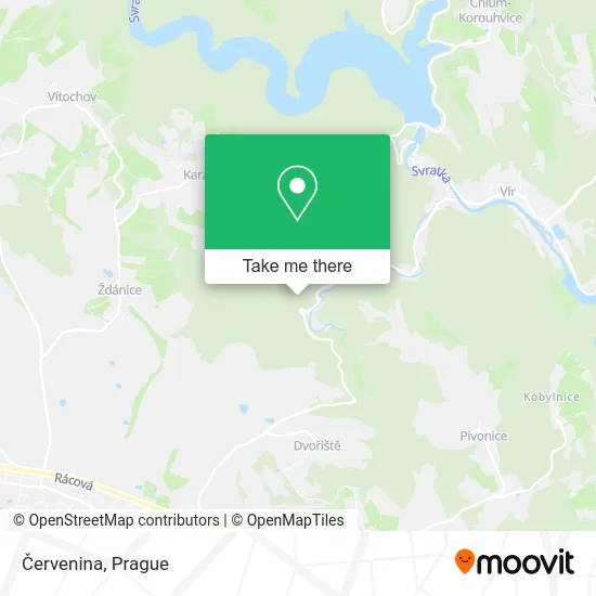 Карта Červenina