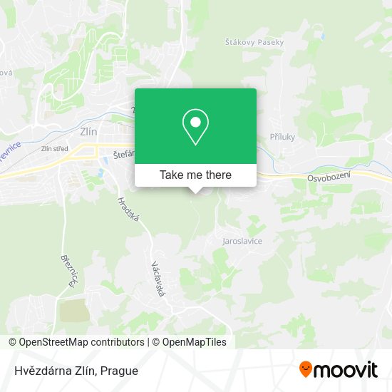 Hvězdárna Zlín map