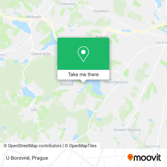 Карта U Borovné