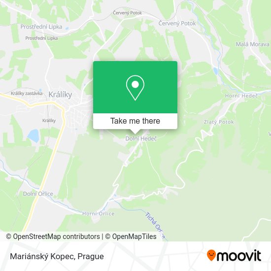 Mariánský Kopec map