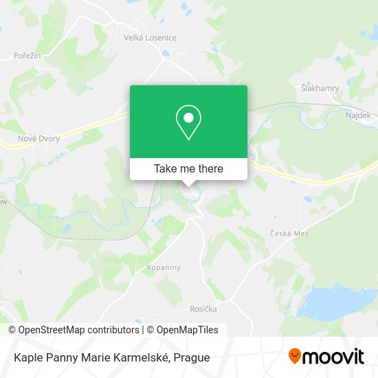 Kaple Panny Marie Karmelské map