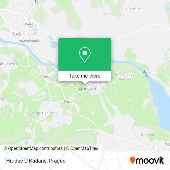Карта Hradec U Kadaně