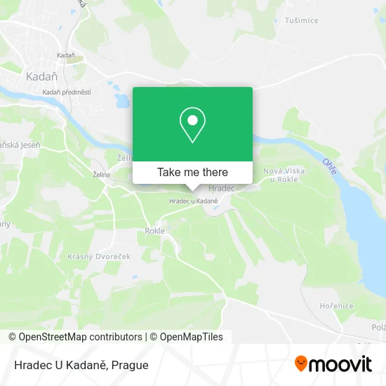 Карта Hradec U Kadaně