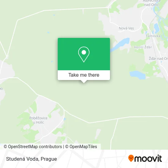 Карта Studená Voda