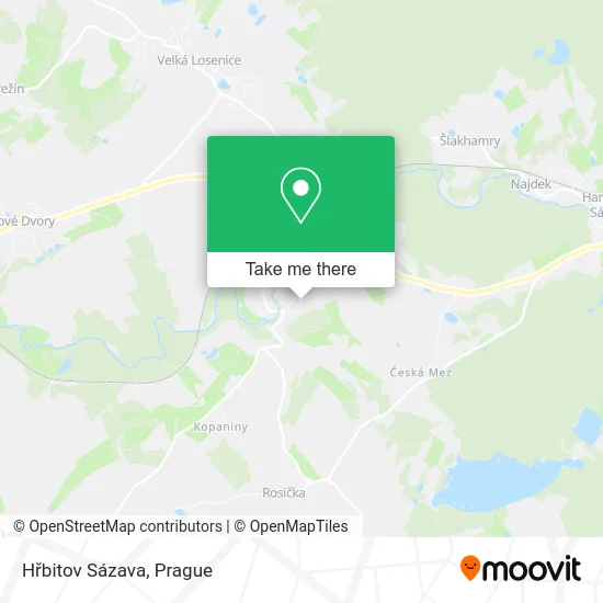 Карта Hřbitov Sázava