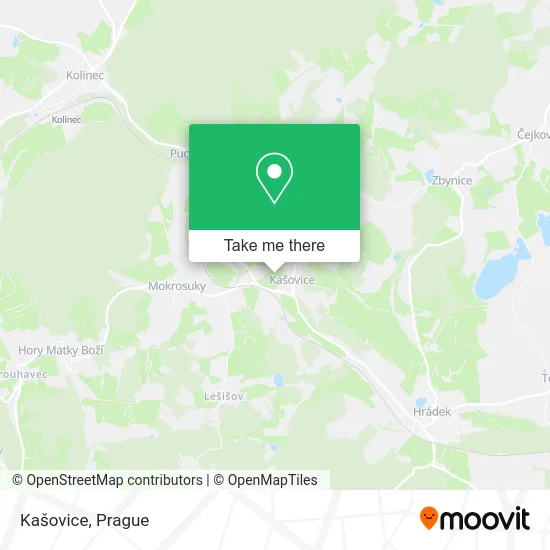 Карта Kašovice