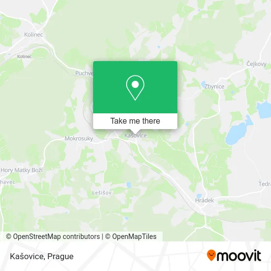 Карта Kašovice