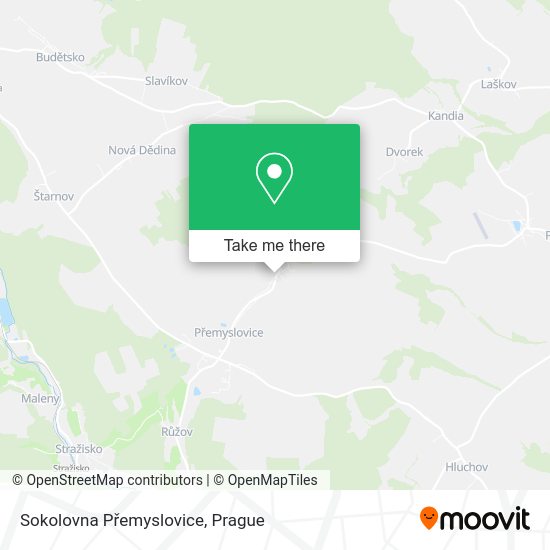 Sokolovna Přemyslovice map