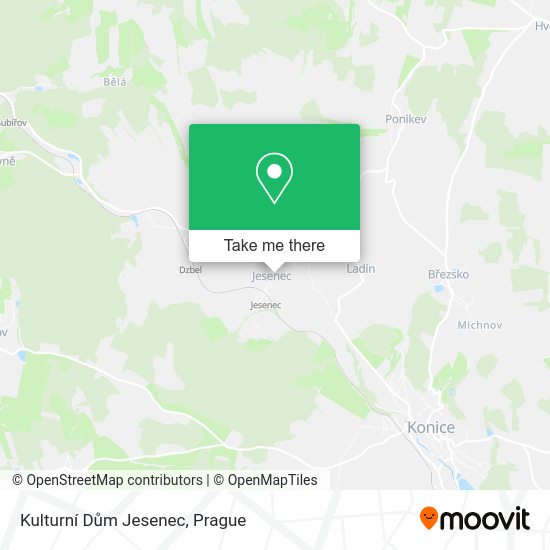 Kulturní Dům Jesenec map