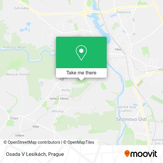 Osada V Lesíkách map