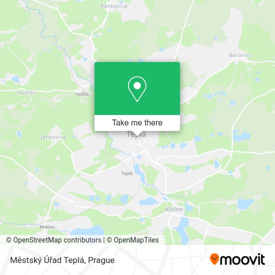 Městský Úřad Teplá map