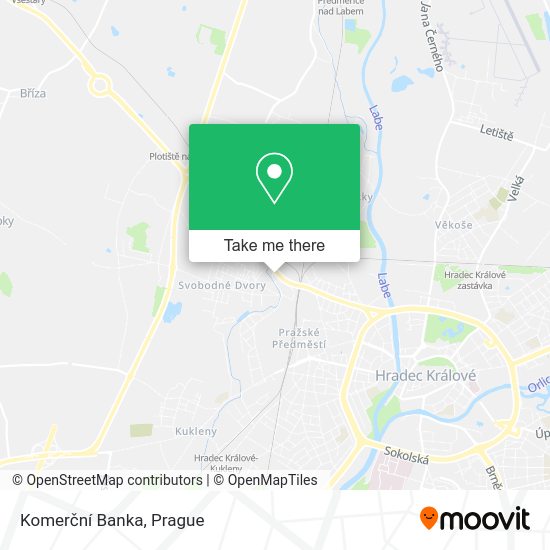 Komerční Banka map