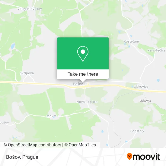 Карта Bošov