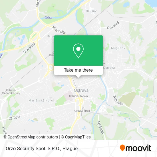 Карта Orzo Security Spol. S R.O.