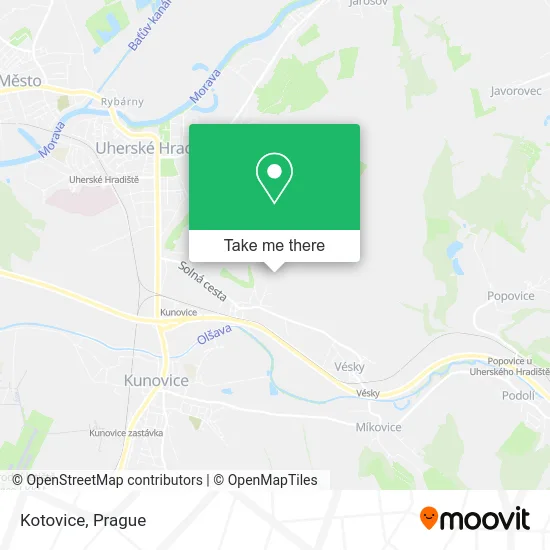 Карта Kotovice