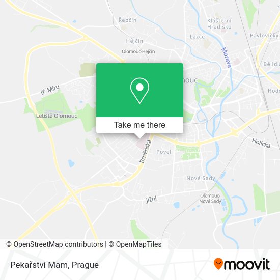 Pekařství Mam map