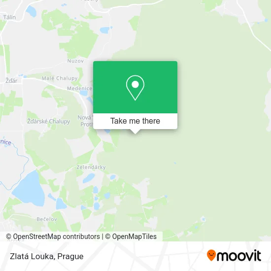 Карта Zlatá Louka