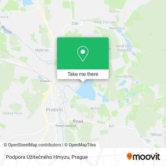 Карта Podpora Užitečného Hmyzu