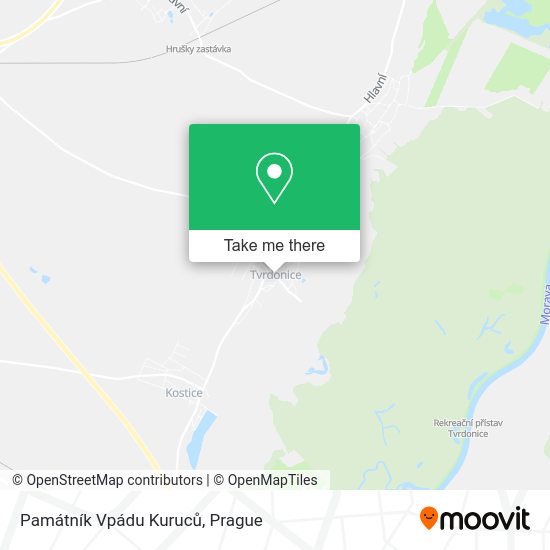 Památník Vpádu Kuruců map