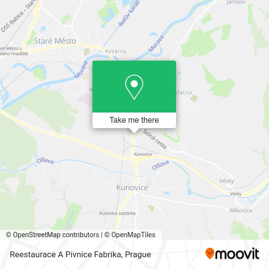Reestaurace A Pivnice Fabrika map