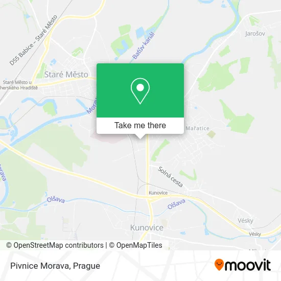 Карта Pivnice Morava