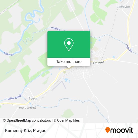 Kamenný Kříž map