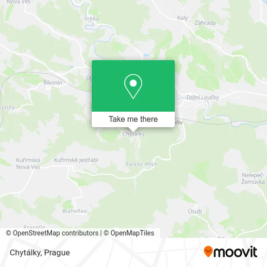 Карта Chytálky