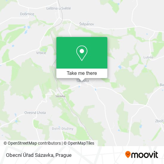 Obecní Úřad Sázavka map