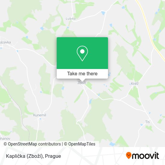Kaplička (Zboží) map