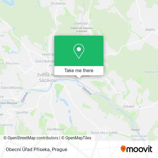 Obecní Úřad Příseka map