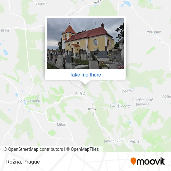 Карта Rožná
