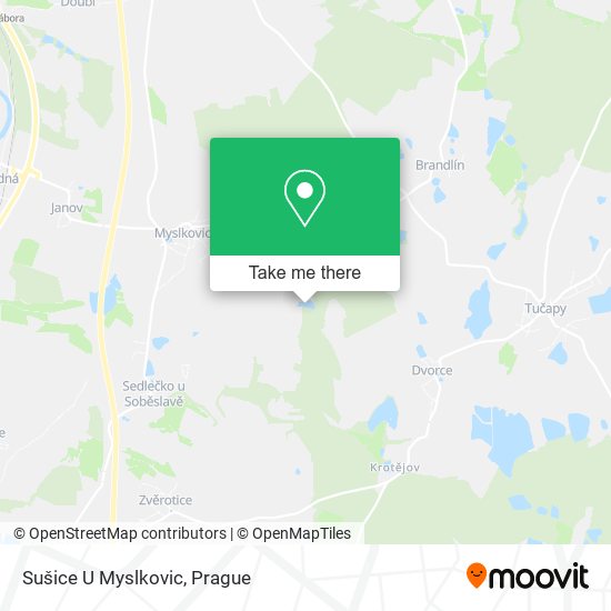 Sušice U Myslkovic map