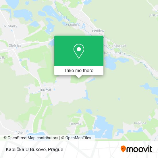 Kaplička U Bukové map