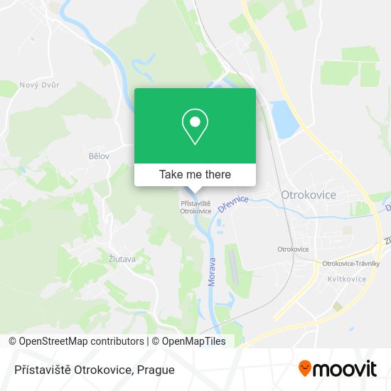 Přístaviště Otrokovice map