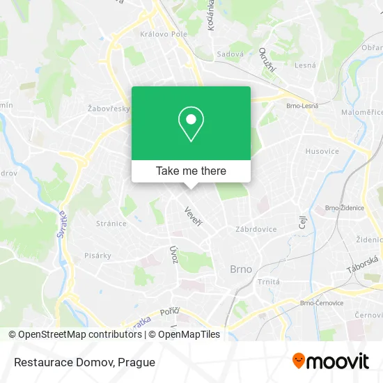 Карта Restaurace Domov