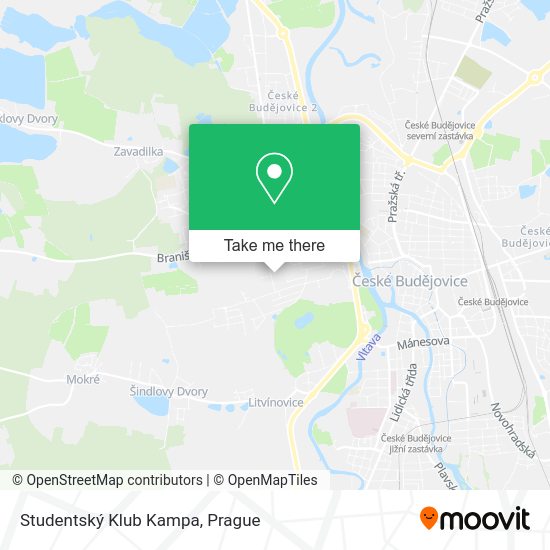 Studentský Klub Kampa map