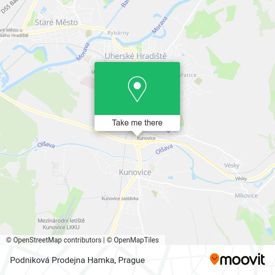 Podniková Prodejna Hamka map