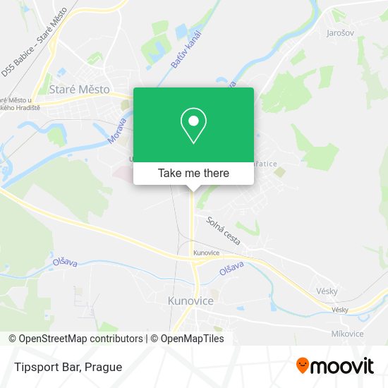 Карта Tipsport Bar