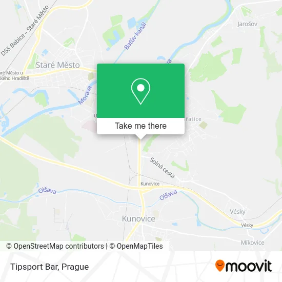 Карта Tipsport Bar
